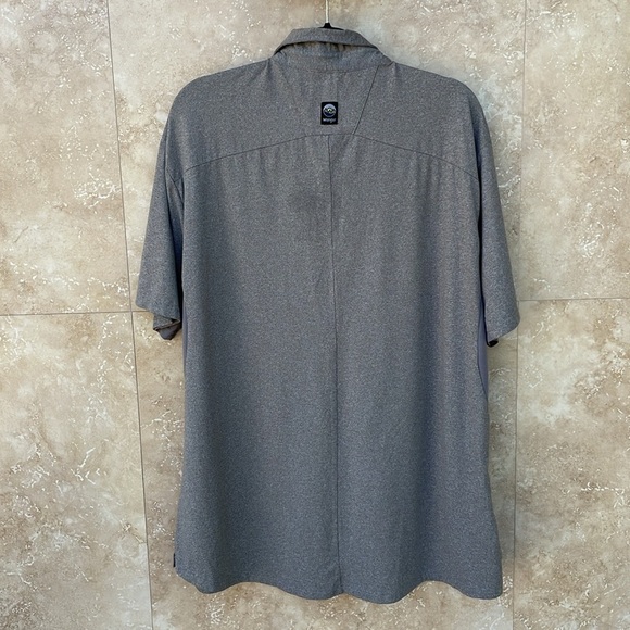 Wrangler Outdoor Polo Shirt Gray Short Sleeve XXLarge Classic Fit Performance - Picture 5 of 10